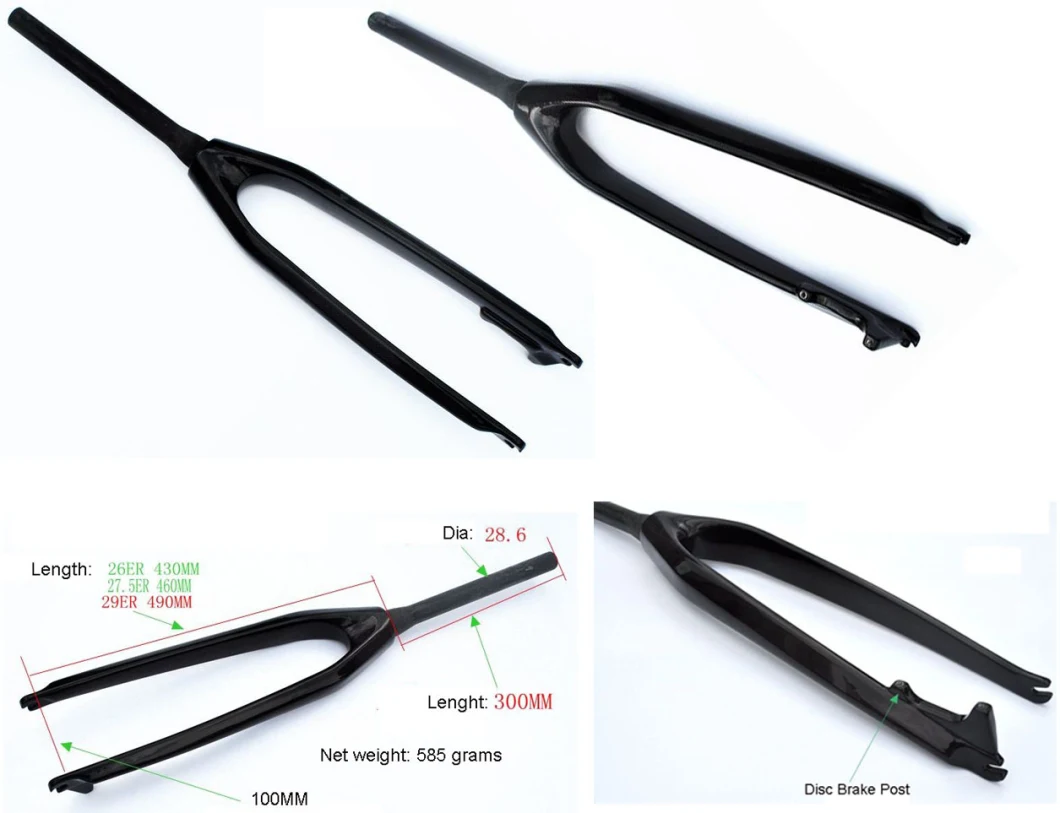 Bicycle Front Fork, Carbon Fiber Fork, Bicycle Carbon Fiber Handlebar Bicycle Accessories