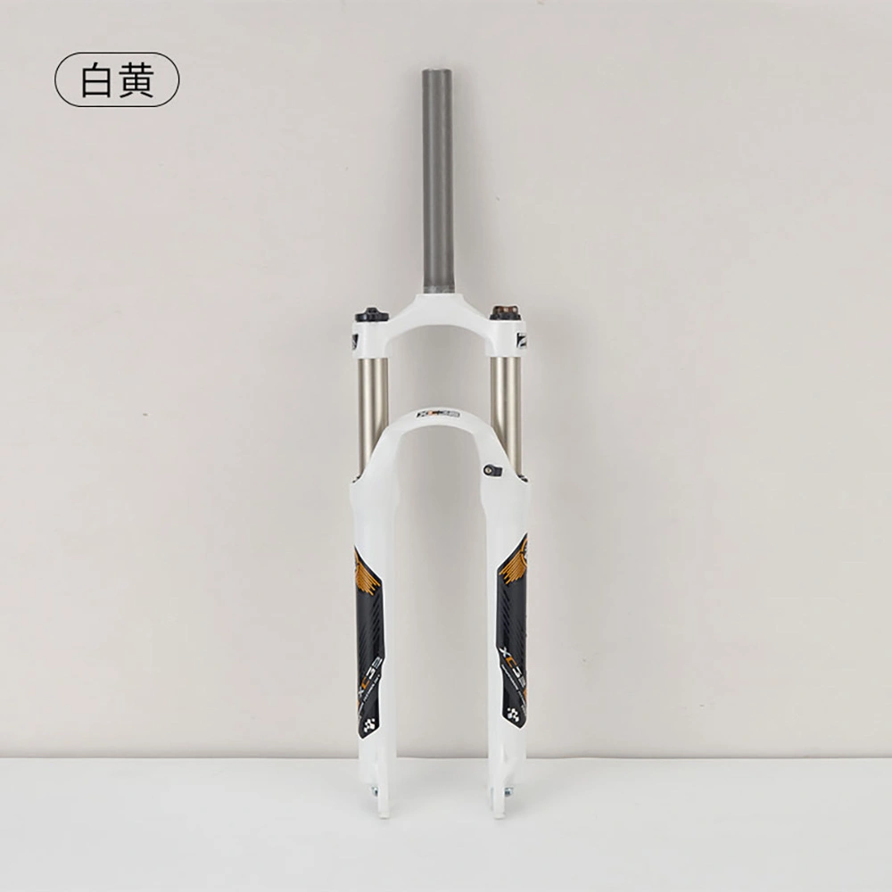 Mountain Bike Aluminum Alloy Front Fork Shoulder-Controlled Shock Absorber Lockable Mechanical Fork 26/27.5/29 Inch Spring Front Fork