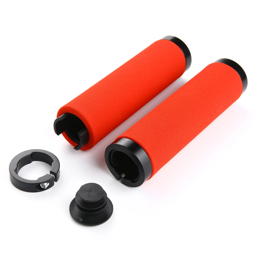 Soft Rubber Anti-Skid Grip Lock Bar Handle Bicycle Handle Grip