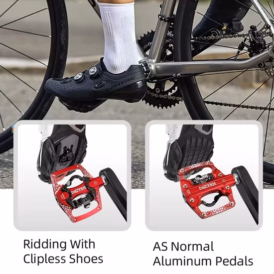Pédales de roulements de vélo, accessoires de vélo de pédale en aluminium
